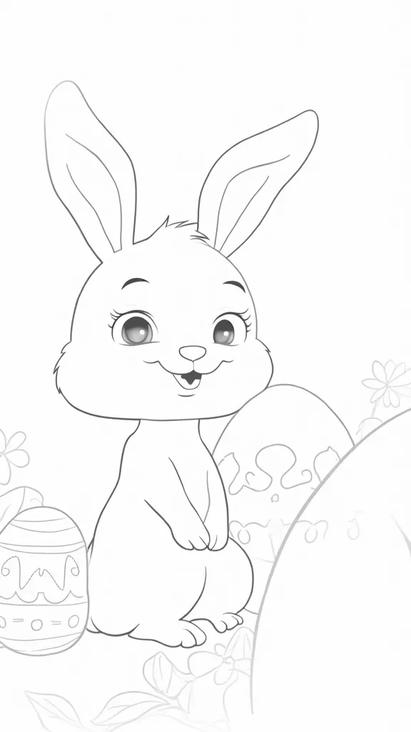 printable coloring pages easter bunny